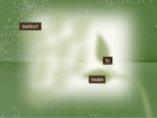 The instinct to make